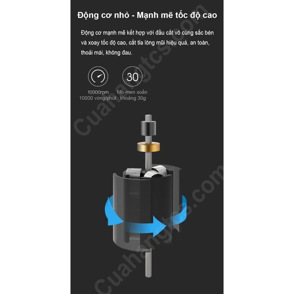 Máy cắt lông mũi ZHIBAI HN1 chính hãng