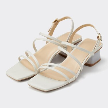 Xăng đan đế 5 phân mũi vuông, quai bản hẹp Gu