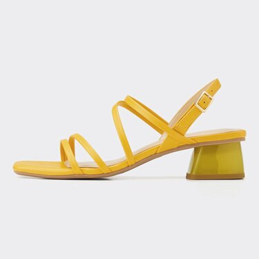 Xăng đan đế 5 phân mũi vuông, quai bản hẹp Gu