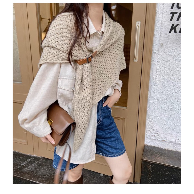 Khăn len choàng hot trend