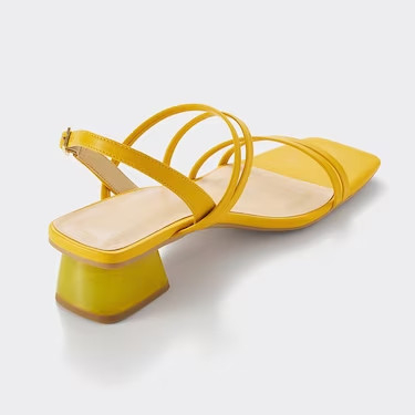 Xăng đan đế 5 phân mũi vuông, quai bản hẹp Gu