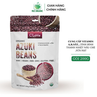 Đậu đỏ azuki hữu cơ gói 200g tiện lợi nấu chè,làm bánh
