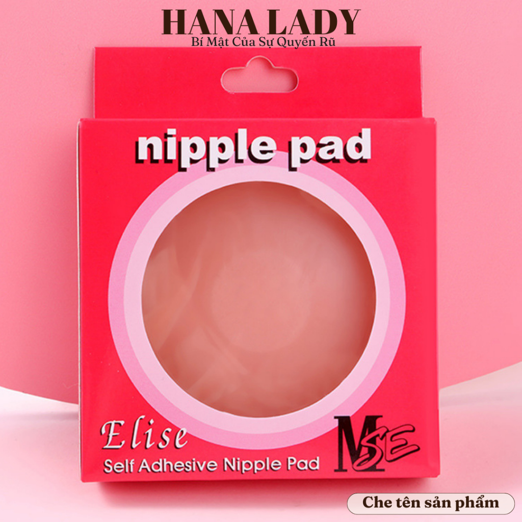 Miếng dán nhũ hoa, một cặp dán ti tàn hình hình hoa hộp hồng cao cấp DT018