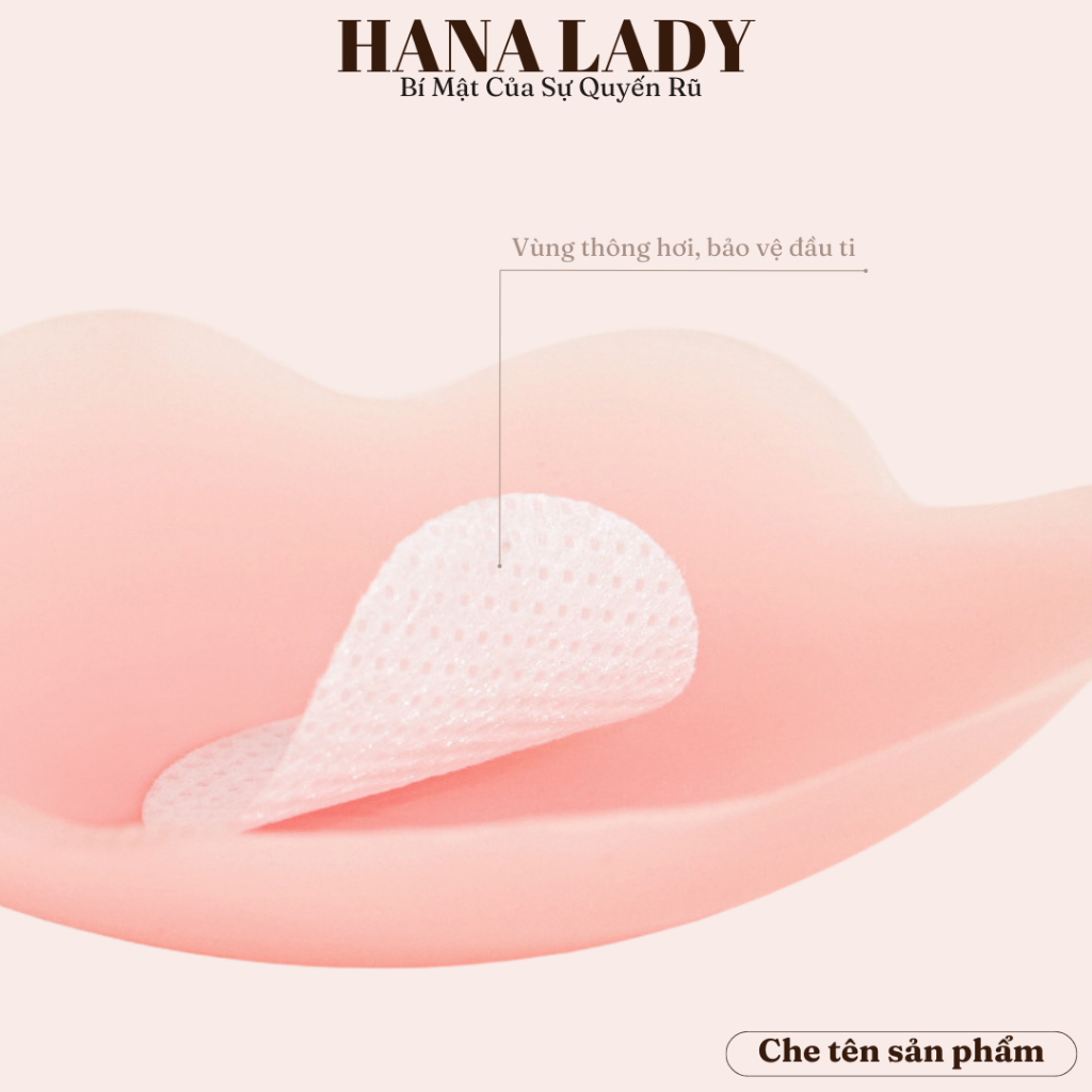 Miếng dán nhũ hoa, một cặp dán ti tàn hình hình hoa hộp hồng cao cấp DT018