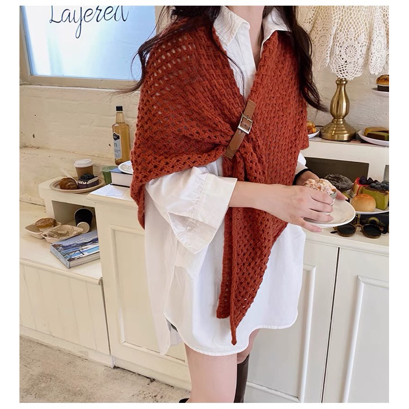 Khăn len choàng hot trend