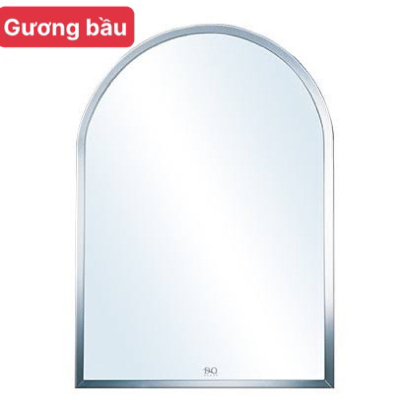 Gương 60x45cm + kệ kính cường lực dày 8 ly, combo gương kệ gương , gương treo tường, gương ovan, gương tròn, kệ gương