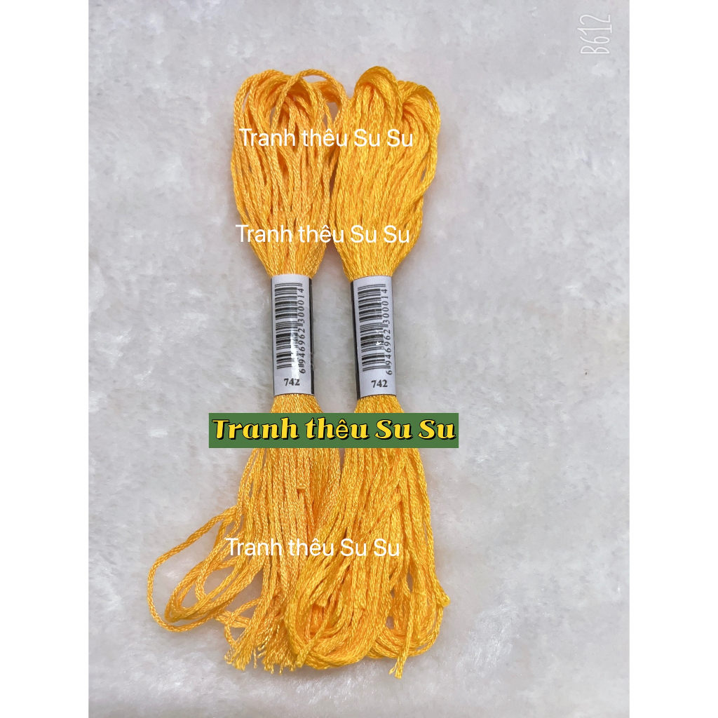 Chỉ thêu cotton, thêu tranh chữ thập, mã từ 700 đến 799 theo bảng màu DMC