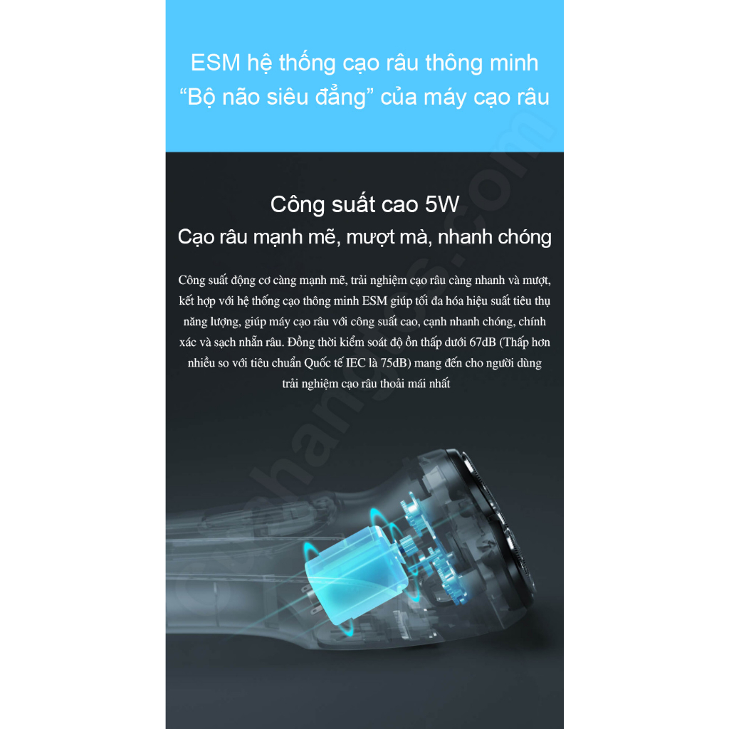 Máy cạo râu Enchen BlackStone Electric Shaver 3D