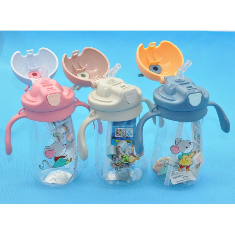 Bình uống nước chống sặc cho bé hình ngôi sao cute dung tích 280ml