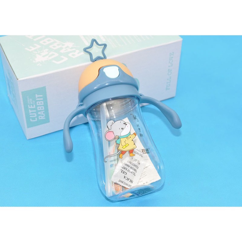 Bình uống nước chống sặc cho bé hình ngôi sao cute dung tích 280ml