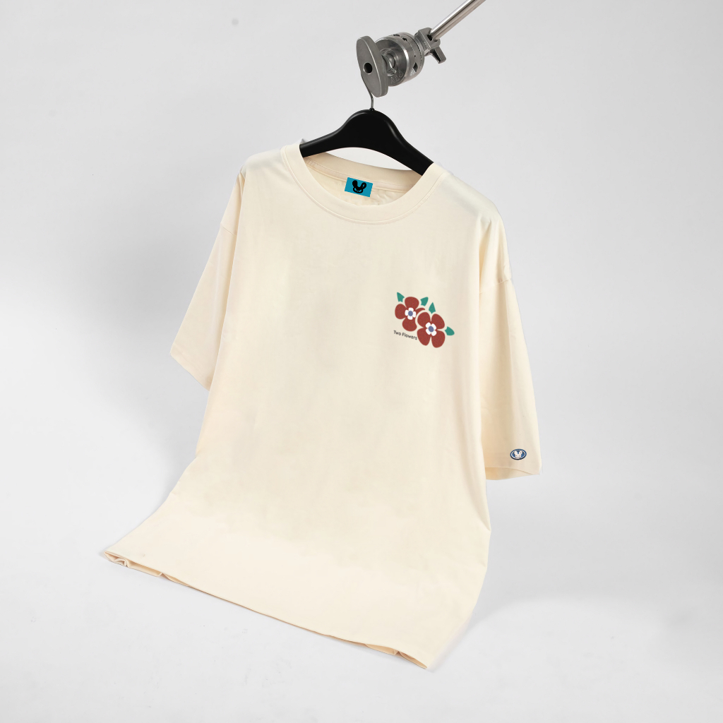 Áo Thun Lạnh Unisex TN274 HALEY Phông Nam Nữ FLOWER Tay Lỡ Form Rộng Phong cách Basic Ulzzang vải Cotton Cao Cấp