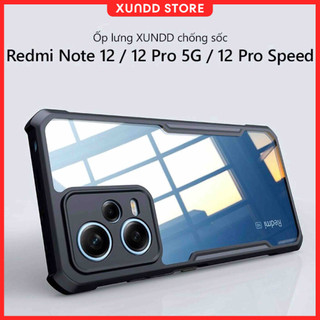 Ốp lưng xundd redmi note 13 pro / 12 4g / 5g / note 12 turbo / 12 pro 5g /poco x5, poco f5 mặt lưng trong suốt,viền tpu