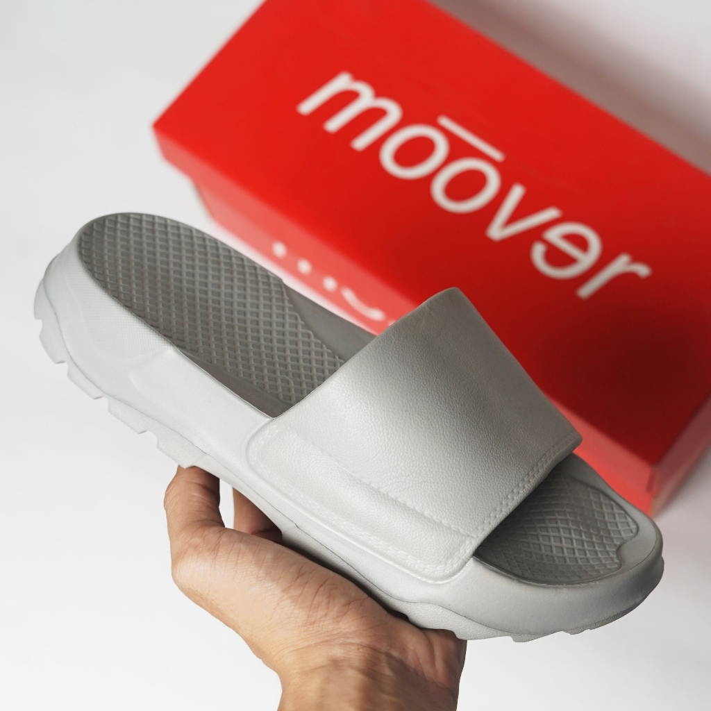 Dép đúc quai ngang Moover LOGO Unisex Slipper Cá Tính MOOVER ĐÚC TRƠN 4CM