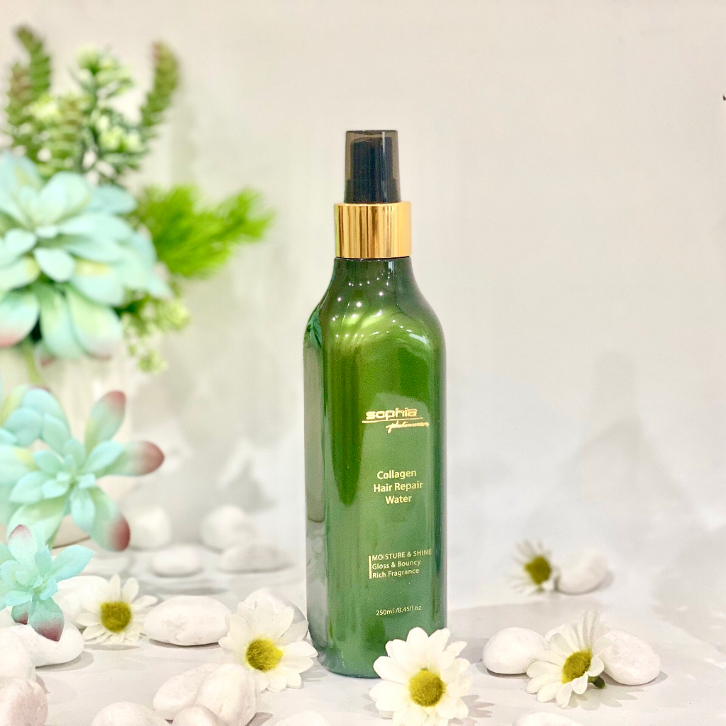 Xịt dưỡng tóc SOPHIA COLLAGEN REPAIR dưỡng ẩm phục hồi tóc hư tổn 250ML, Collagen Hair Repair Water