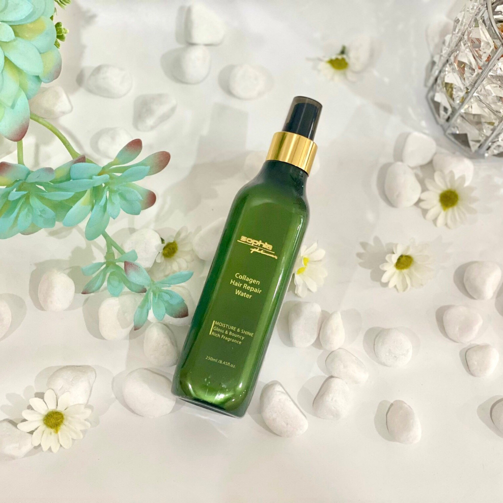 Xịt dưỡng tóc SOPHIA COLLAGEN REPAIR dưỡng ẩm phục hồi tóc hư tổn 250ML, Collagen Hair Repair Water