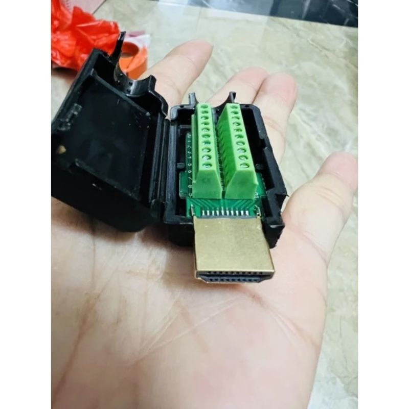 Jack HDMI 19P bắt vít /hàn gồm cả ốp