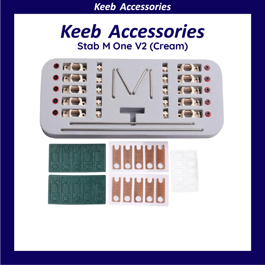Stab M-One PCB Mount | Thanh Cân Bằng Cho Bàn Phím Cơ | Keeb Accessories