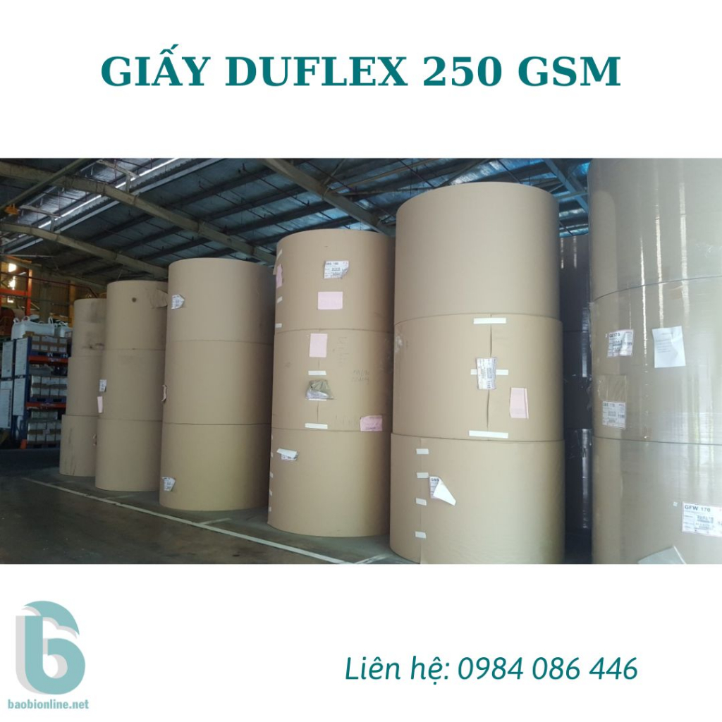 1 TỜ GIẤY DUFLEX ĐỊNH LƯỢNG 250GSM - IN BAO BÌ, HỘP SẢN PHẨM - BAOBIONLINE