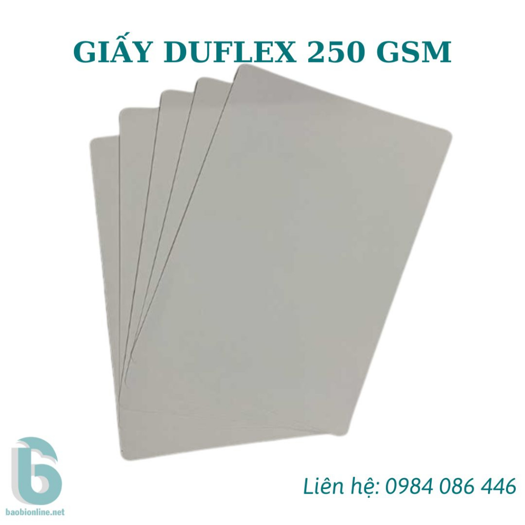 1 TỜ GIẤY DUFLEX ĐỊNH LƯỢNG 250GSM - IN BAO BÌ, HỘP SẢN PHẨM - BAOBIONLINE