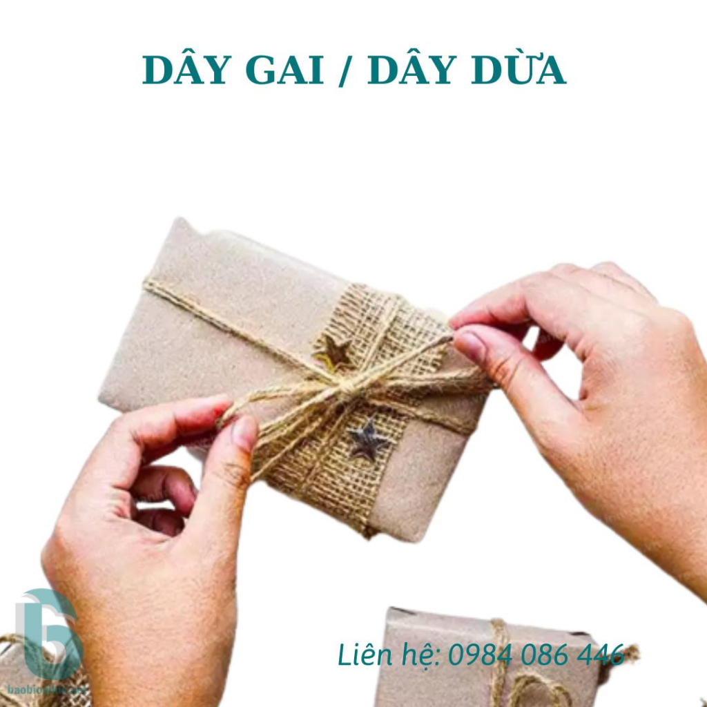 DÂY GAI I DÂY DỪA TRANG TRÍ, GÓI HÀNG, HANDMADE, .... DÀI 100M - BAOBIONLINE