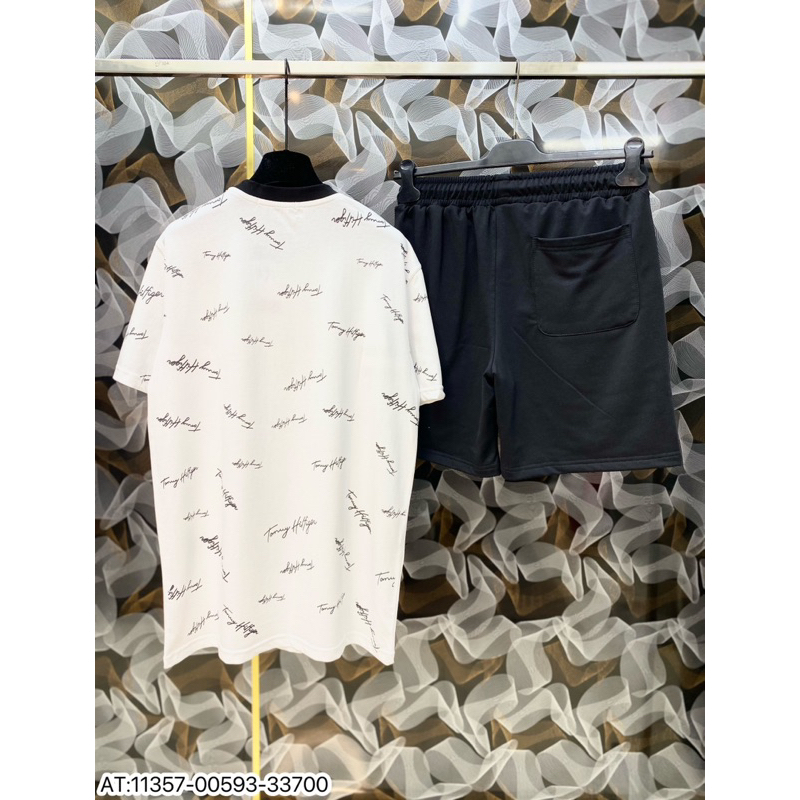 Bộ Cộc Tay Tommy Chữ Kí Phiên Bản Mới Nhất 2023 -Bộ Tommy Thêu Phong Cách Boy Phố Chất Cotton Co GiãN siêu HOT