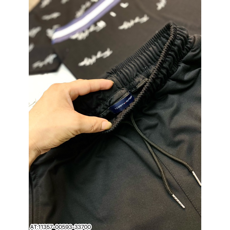 Bộ Cộc Tay Tommy Chữ Kí Phiên Bản Mới Nhất 2023 -Bộ Tommy Thêu Phong Cách Boy Phố Chất Cotton Co GiãN siêu HOT