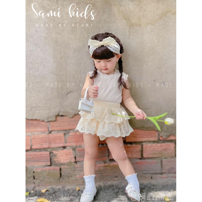 Áo thun bèo phong cách Korea cho bé gái 4-16kg SAMIKIDS