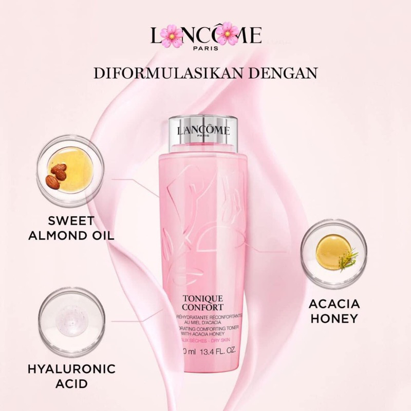 TONER NƯỚC HOA HỒNG LANCOME PARIS TONIQUE CONFORT 400ML