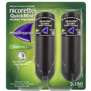 Nicorette Quick Mist Xịt cai thuố.c lá Úc