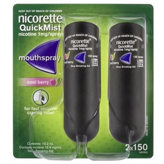 Nicorette Quick Mist Xịt cai thuố.c lá Úc