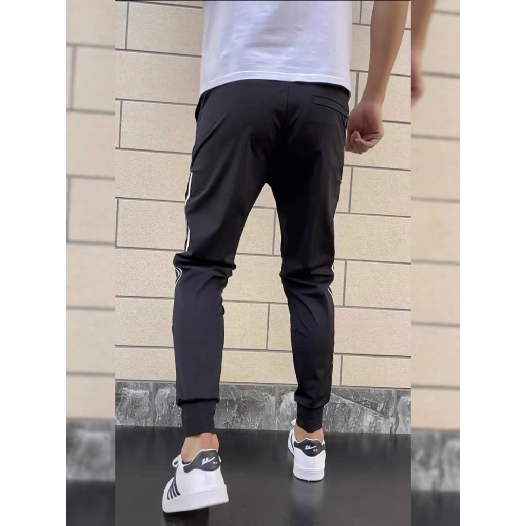 Quần Nam Thể Thao CAMAVINGA Cao Cấp Vải Cotton Xước Co Giãn. Quần Dài Nam Thể Thao Cạp Chun Co Giãn