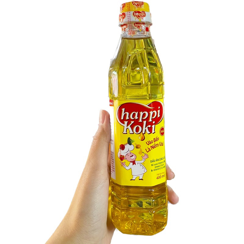 Dầu Ăn Cao Cấp Happi Koki Chai 400ml
