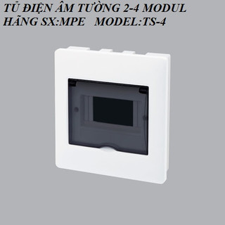 TỦ ĐIỆN ÂM TƯỜNG 4 ĐƯỜNG MPE CHỨA MCB TS-4