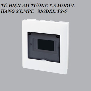 Tủ điện âm tường 6 đường chứa MCB, Tủ chứa aptomat MPE