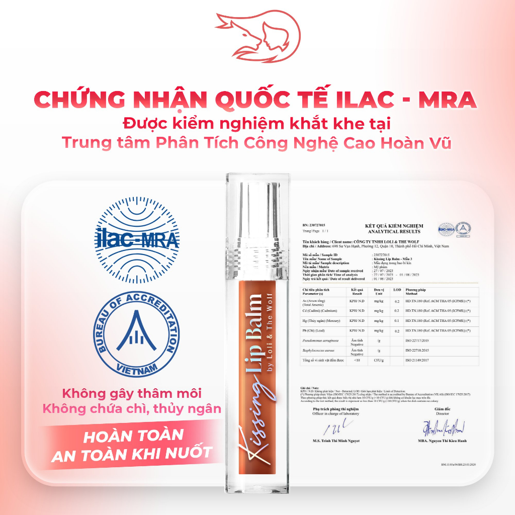 Son Dưỡng Hôn Kissing Lip Balm Loli & The Wolf Mềm Môi Hương Dưa Hấu 5ml