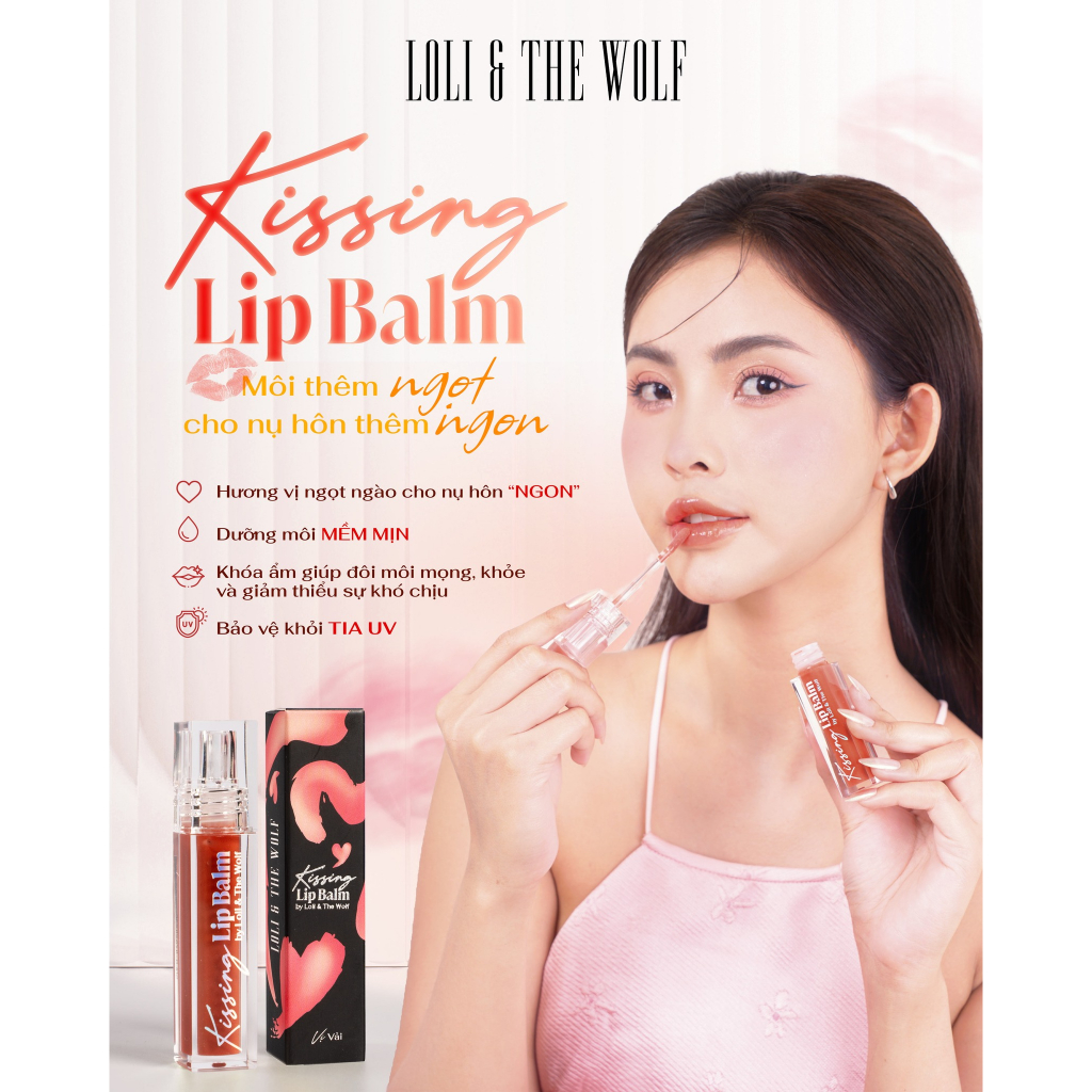 Son Dưỡng Hôn Kissing Lip Balm Loli & The Wolf Mềm Môi Hương Dưa Hấu 5ml