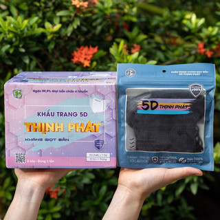 Thùng 100 Chiếc Khẩu Trang 5D Thịnh Phát Người Lớn