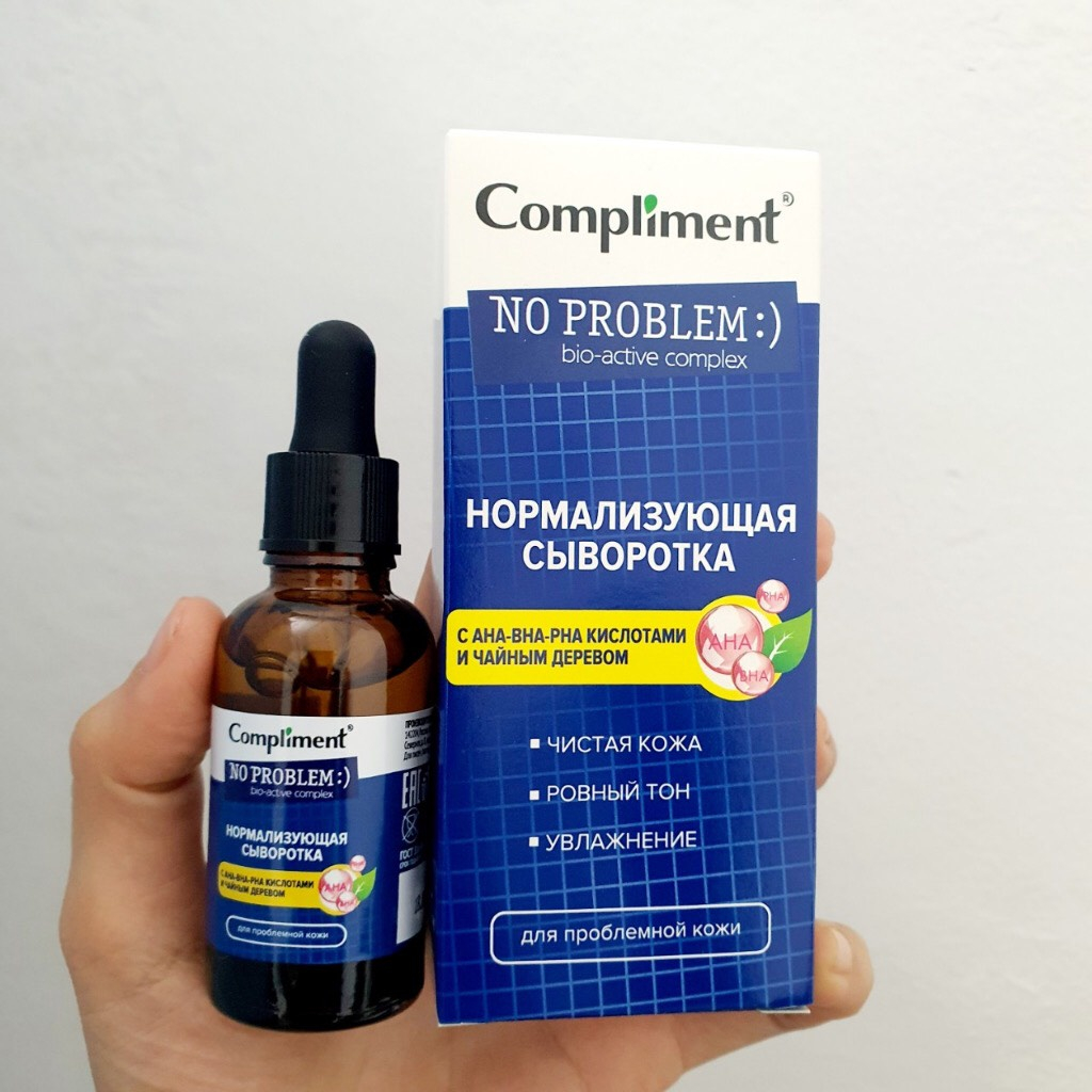 Serum Compliment No problem AHA-BHA-PHA phục hồi, tái tạo da dầu mụn 50ml