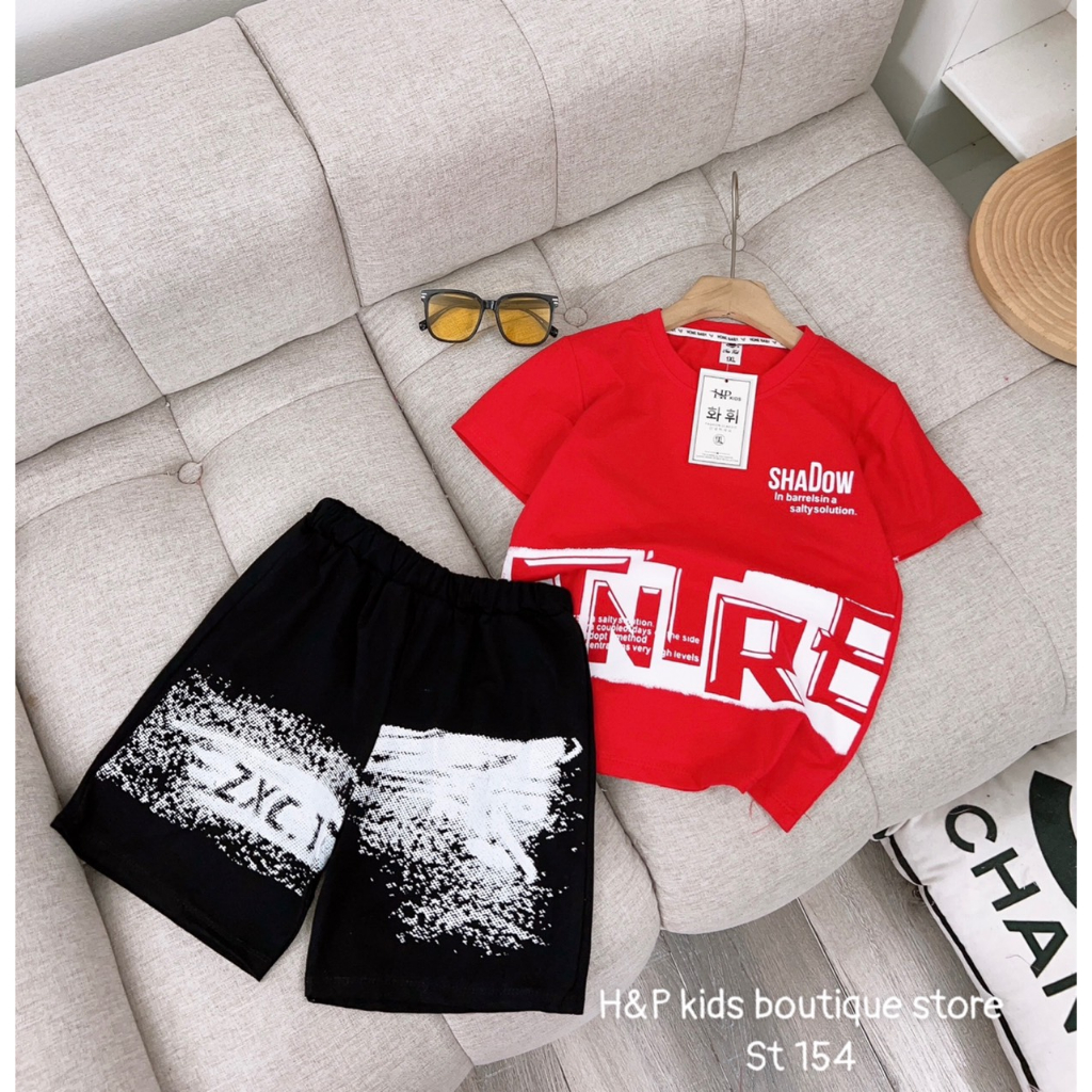 SALE_Bộ cộc chất cotton tàu siêu đẹp cho bé 20-35kg_Thoitrangbeyeu J&B Kids