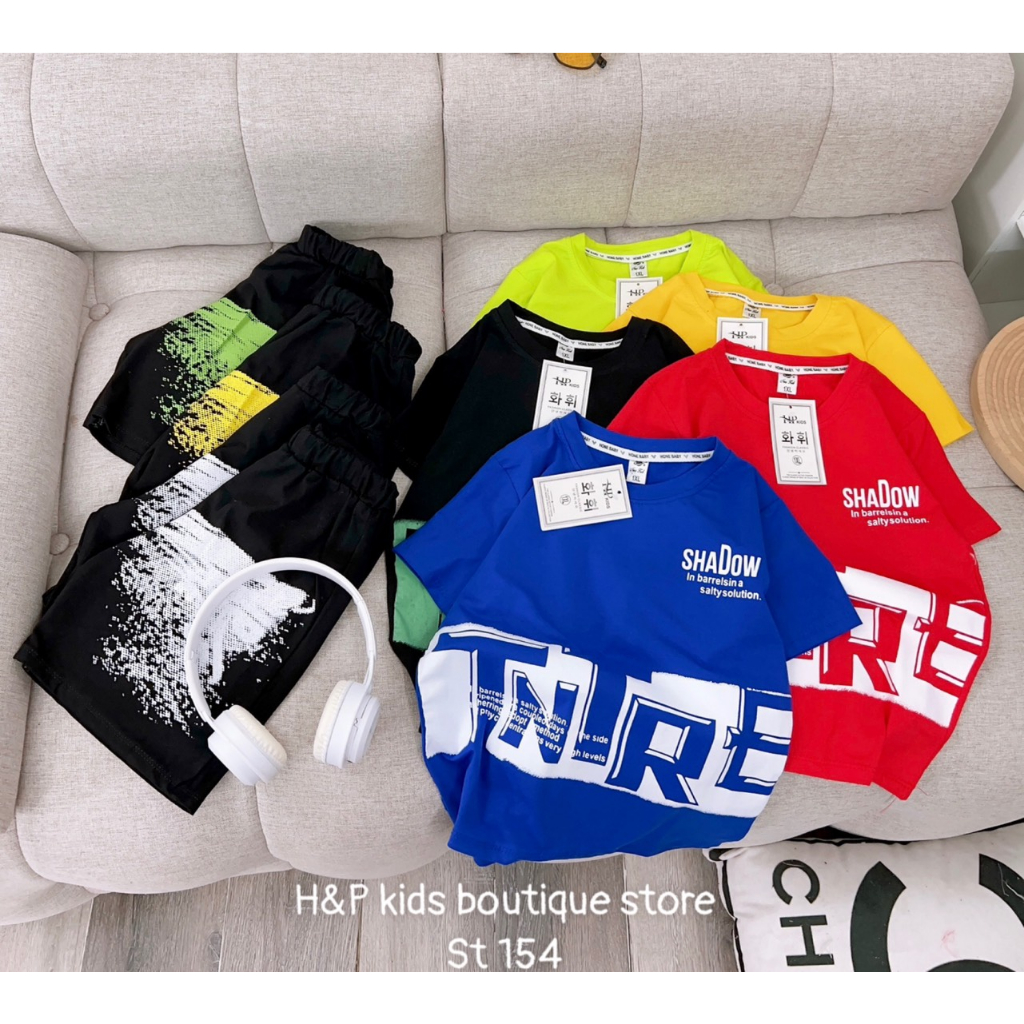 SALE_Bộ cộc chất cotton tàu siêu đẹp cho bé 20-35kg_Thoitrangbeyeu J&B Kids