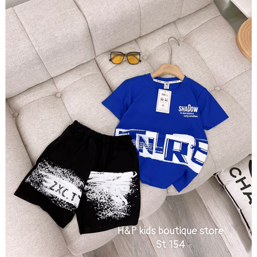 SALE_Bộ cộc chất cotton tàu siêu đẹp cho bé 20-35kg_Thoitrangbeyeu J&B Kids