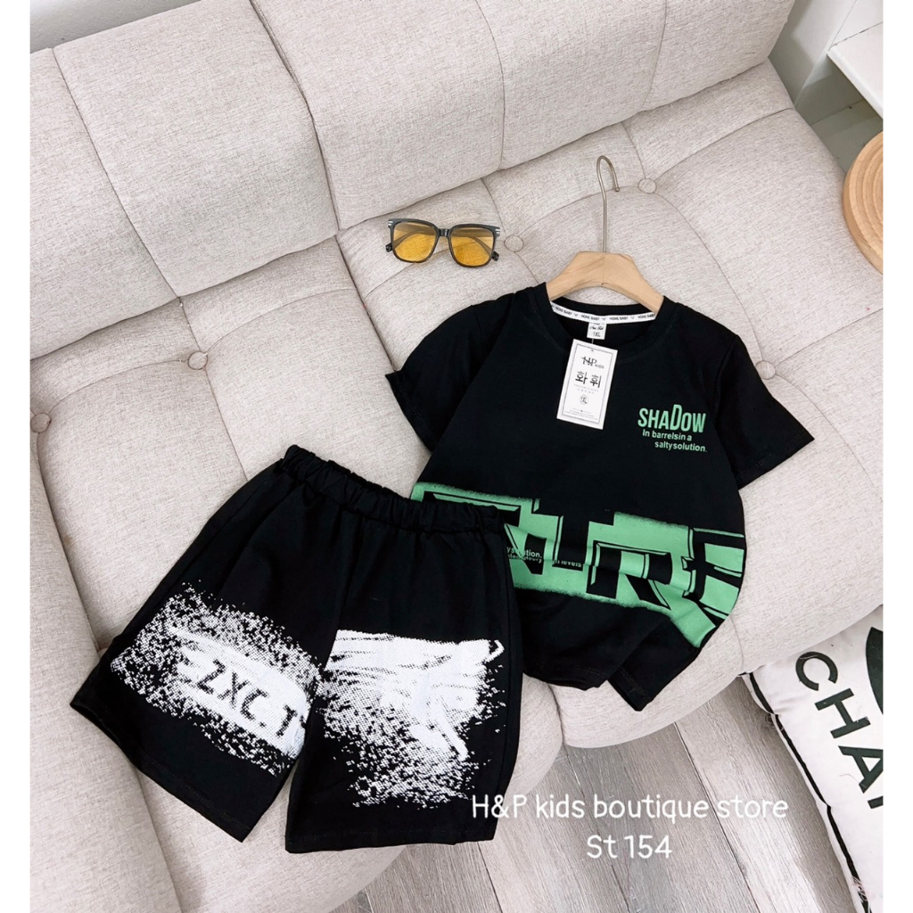 SALE_Bộ cộc chất cotton tàu siêu đẹp cho bé 20-35kg_Thoitrangbeyeu J&B Kids
