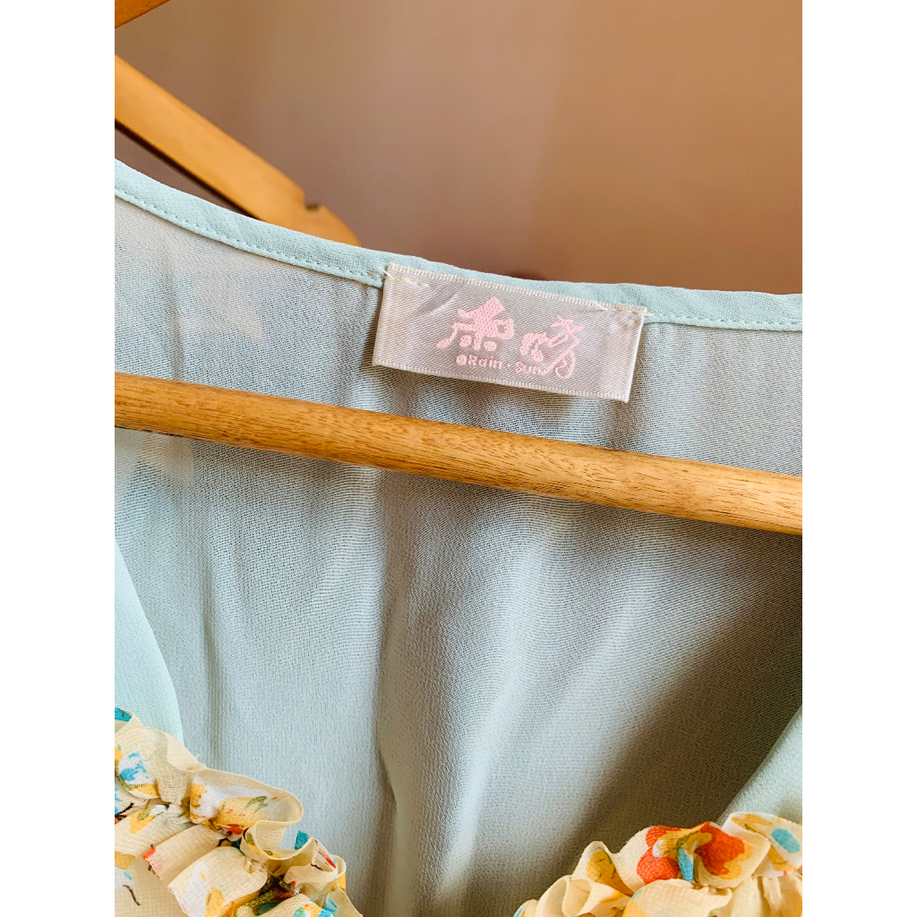 Đầm voan tơ học tiết hoa Rain Sun