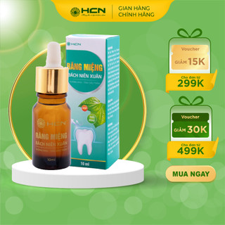  Tinh Dầu Răng Miệng Bách Niên Xuân Chai 10ml Làm Sạch Miệng Giảm Hôi Miệng Ngừa Sâu Răng 