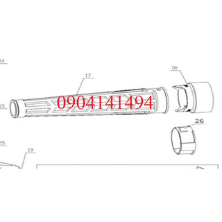 Ống thổi máy thổi bụi dùng pin 20V Total TABLI2001: TABLI2001-SP-17, TABLI2001-SP-18, TABLI2001-SP-26