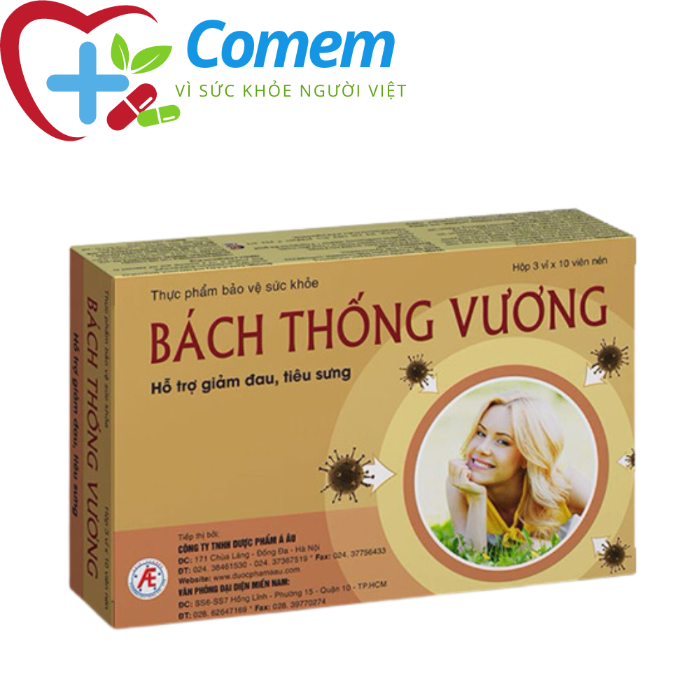 Bách Thống Vương Giảm đau đầu, đau bụng kinh, đau xương khớp