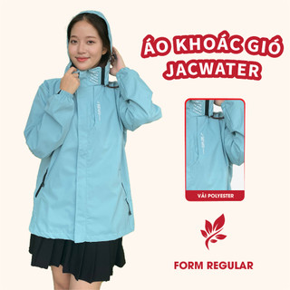 Áo gió unisex khoác ngoài basic mũ rộng tháo rời Jacwater