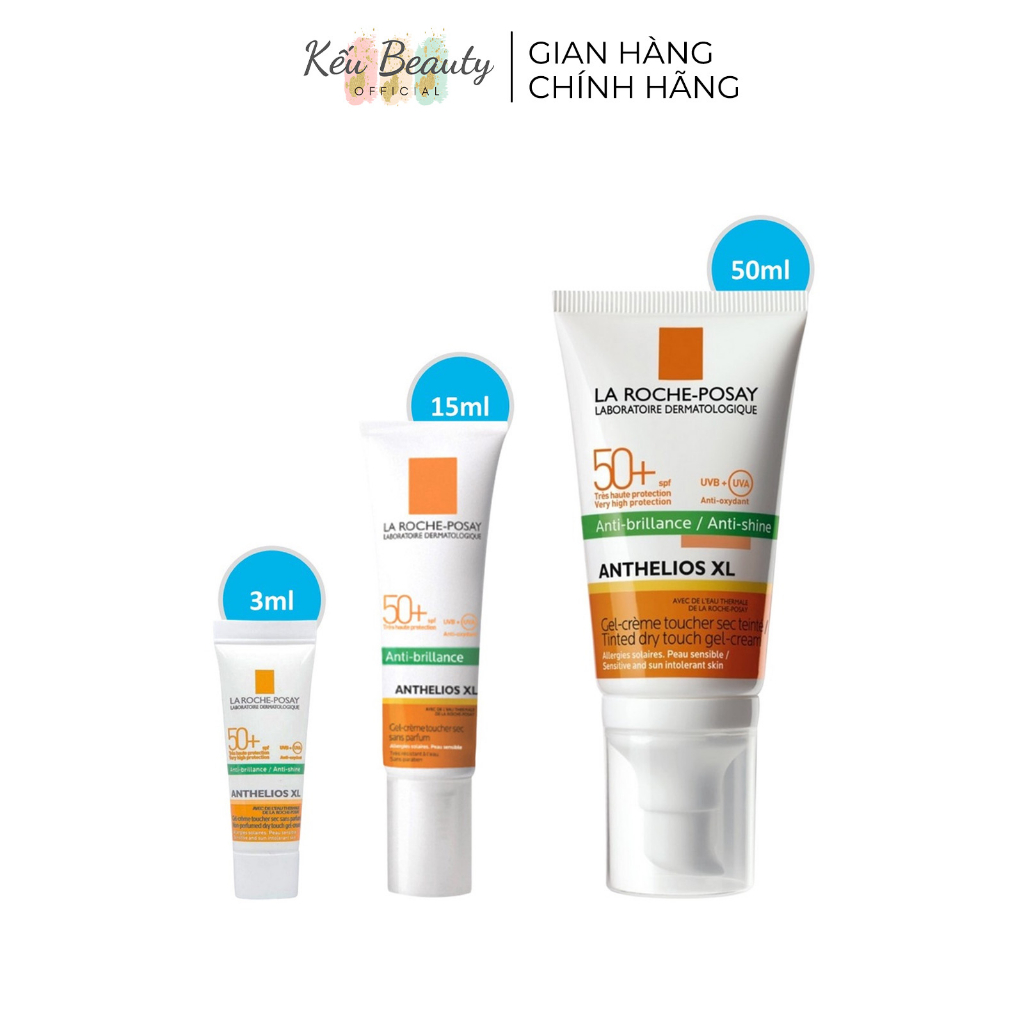 Kem chống nắng Kiểm Soát Dầu La Roche-Posay Anthelios XL Anti-Shine SPF 50+ Dry Touch Gel-Cream (50ml/15ml)