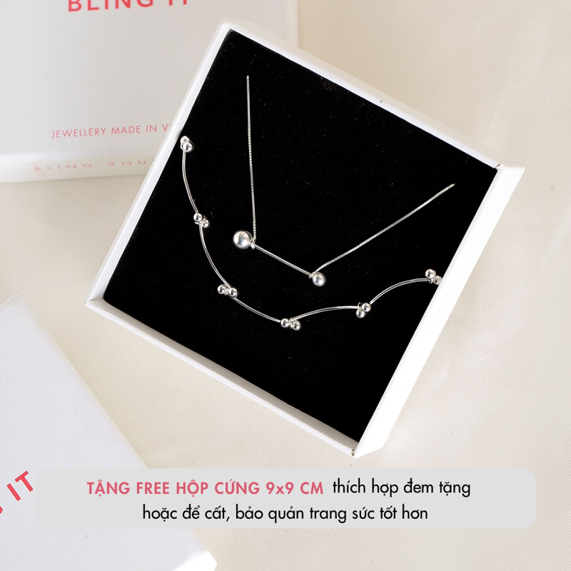 Lắc tay bạc nữ 925 BLING IT thiết kế dễ thương BIVT156