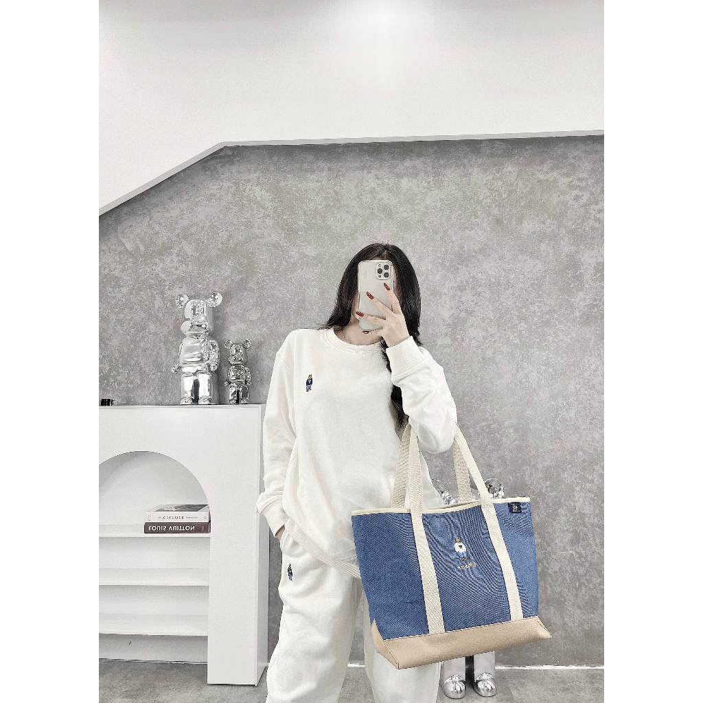 Túi Xách Đeo Vai, Túi chợ W.H.O.A.U cá tính Vải Canvas Đeo Chéo Phong Cách Nhật Bản Thời Trang Cho Nam Nữ